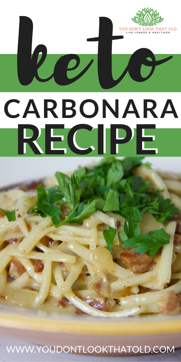 Delicious Keto Carbonara Recipe Made with Linguine