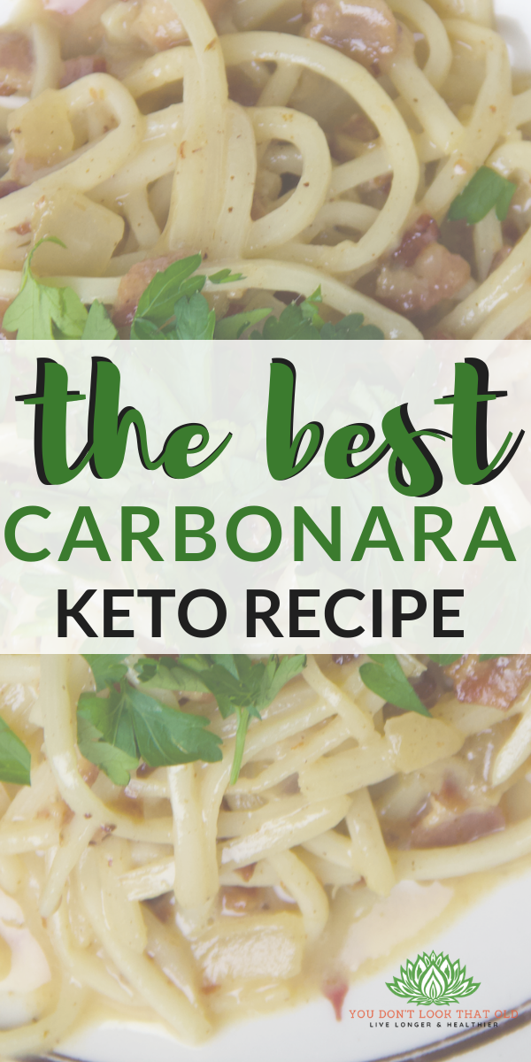 Delicious Keto Carbonara Recipe Made with Linguine