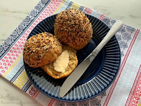 Image for Keto Bun Recipe With Everything Seasoning