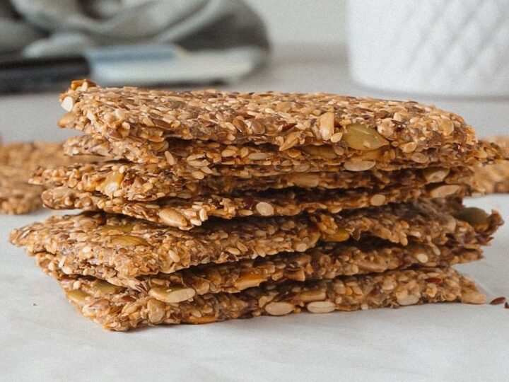 Keto seed crackers