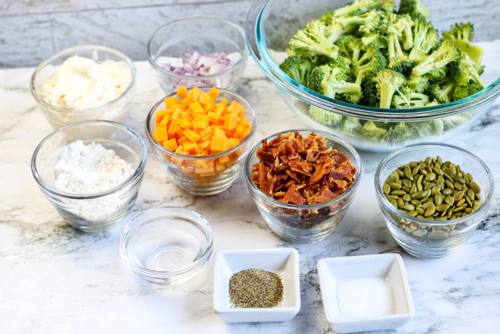 Broccoli Bacon Salad Ingredients