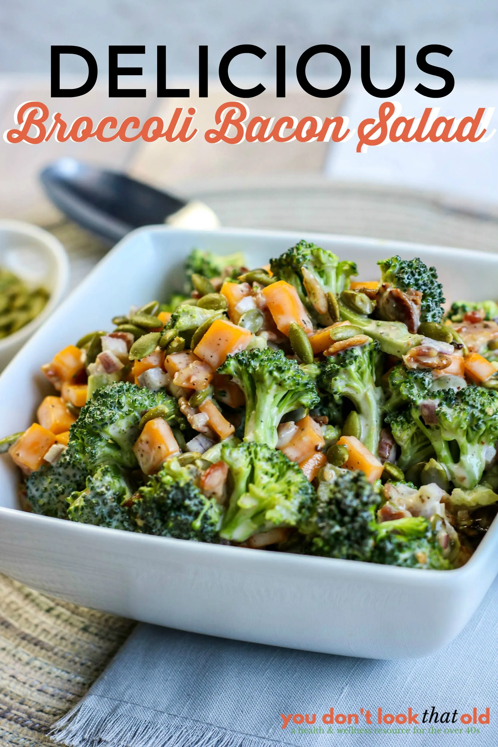 How to make an easy & delicious broccoli bacon salad for any occasion any time of the year.